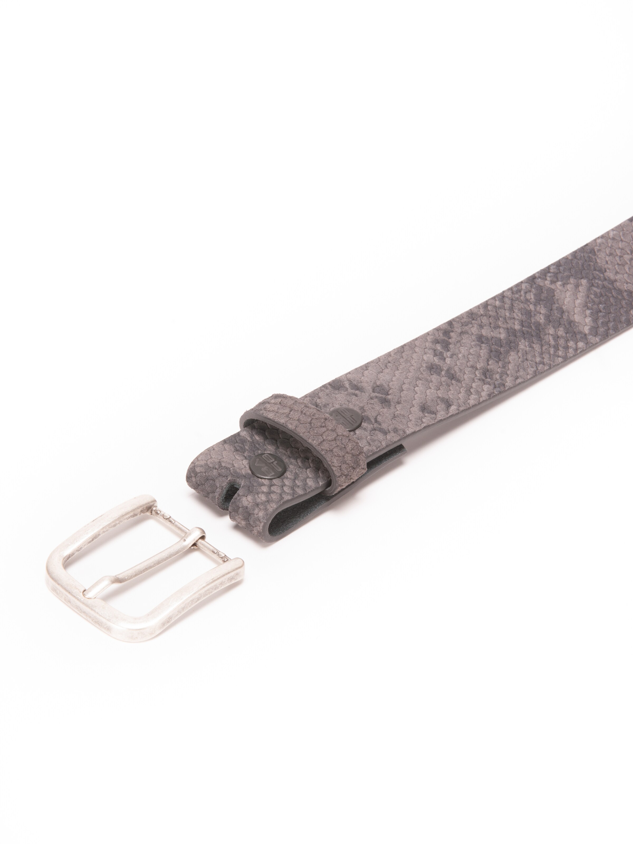 BA98 Ledergürtel 'Cologne' in Grau