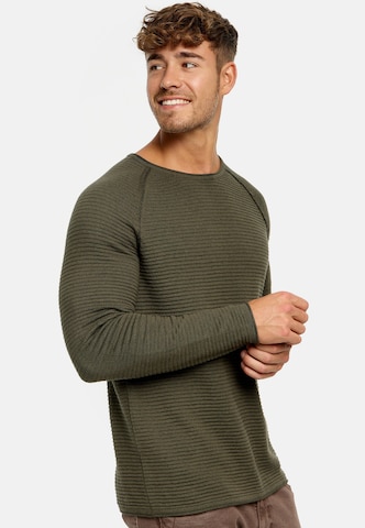 INDICODE JEANS Sweater ' Camilo ' in Green