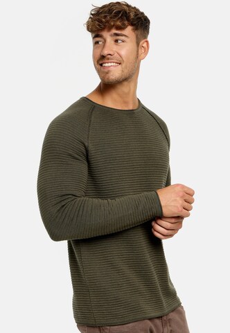 INDICODE JEANS Sweater ' Camilo ' in Green