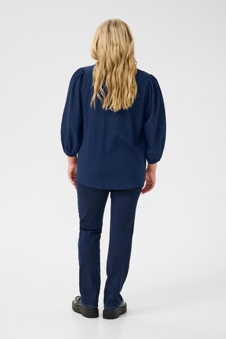 KAFFE CURVE - Blusa 'KCSilla' em azul