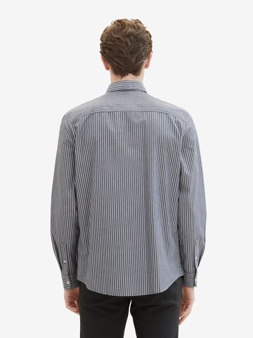 Coupe regular Chemise TOM TAILOR en bleu