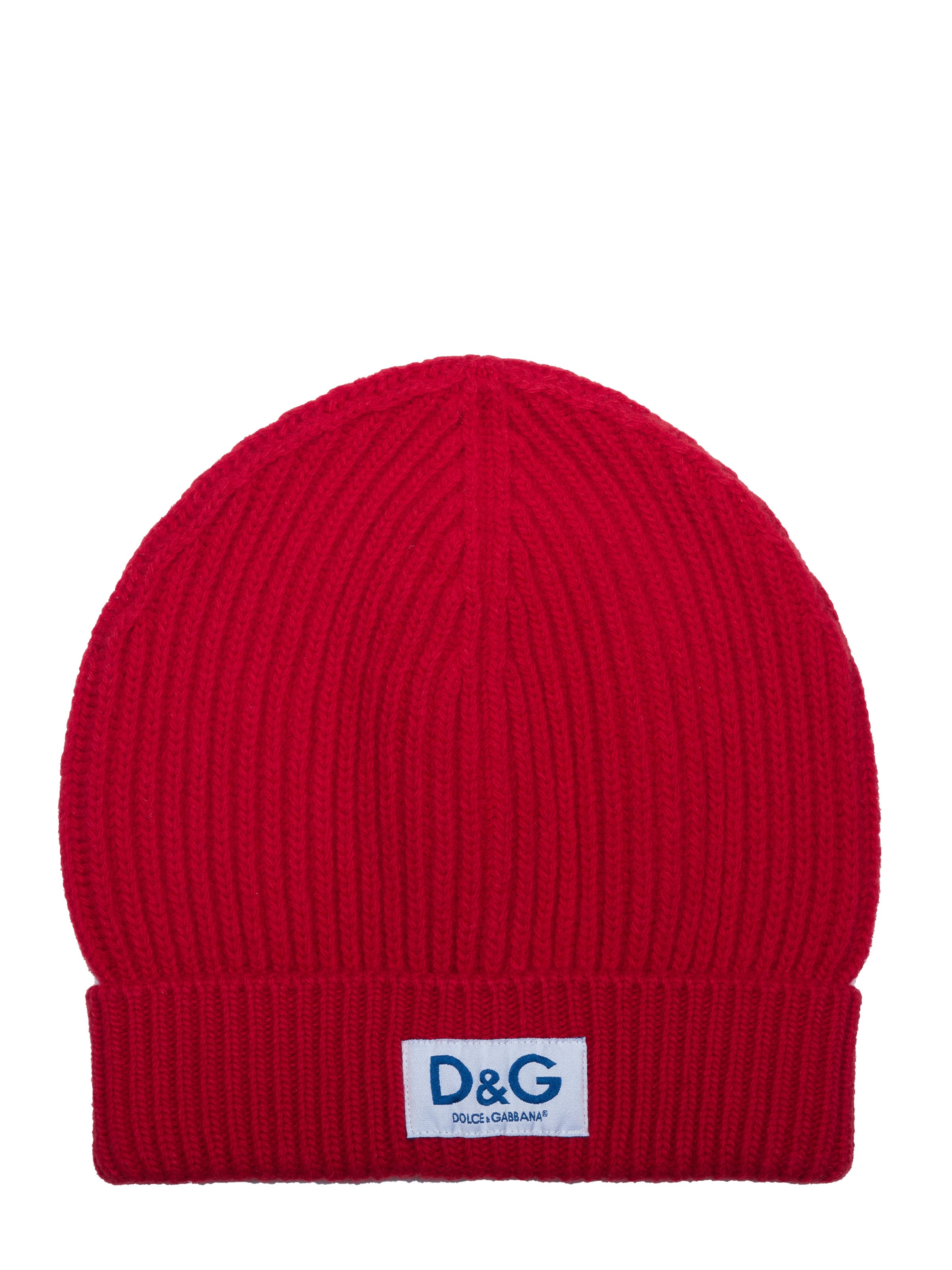 DOLCE & GABBANA Beanie in Red: front