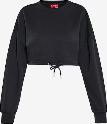 swirly Sweatshirt in Schwarz: predná strana