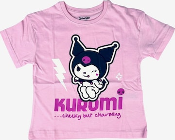 HELLO KITTY Shirt 'Hello Kitty Kuromi' in Pink: front
