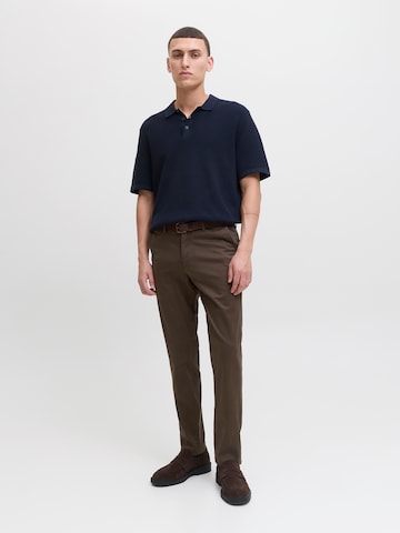 JACK & JONES Slim fit Chino trousers 'JJIMARCO JJBOWIE' in Brown