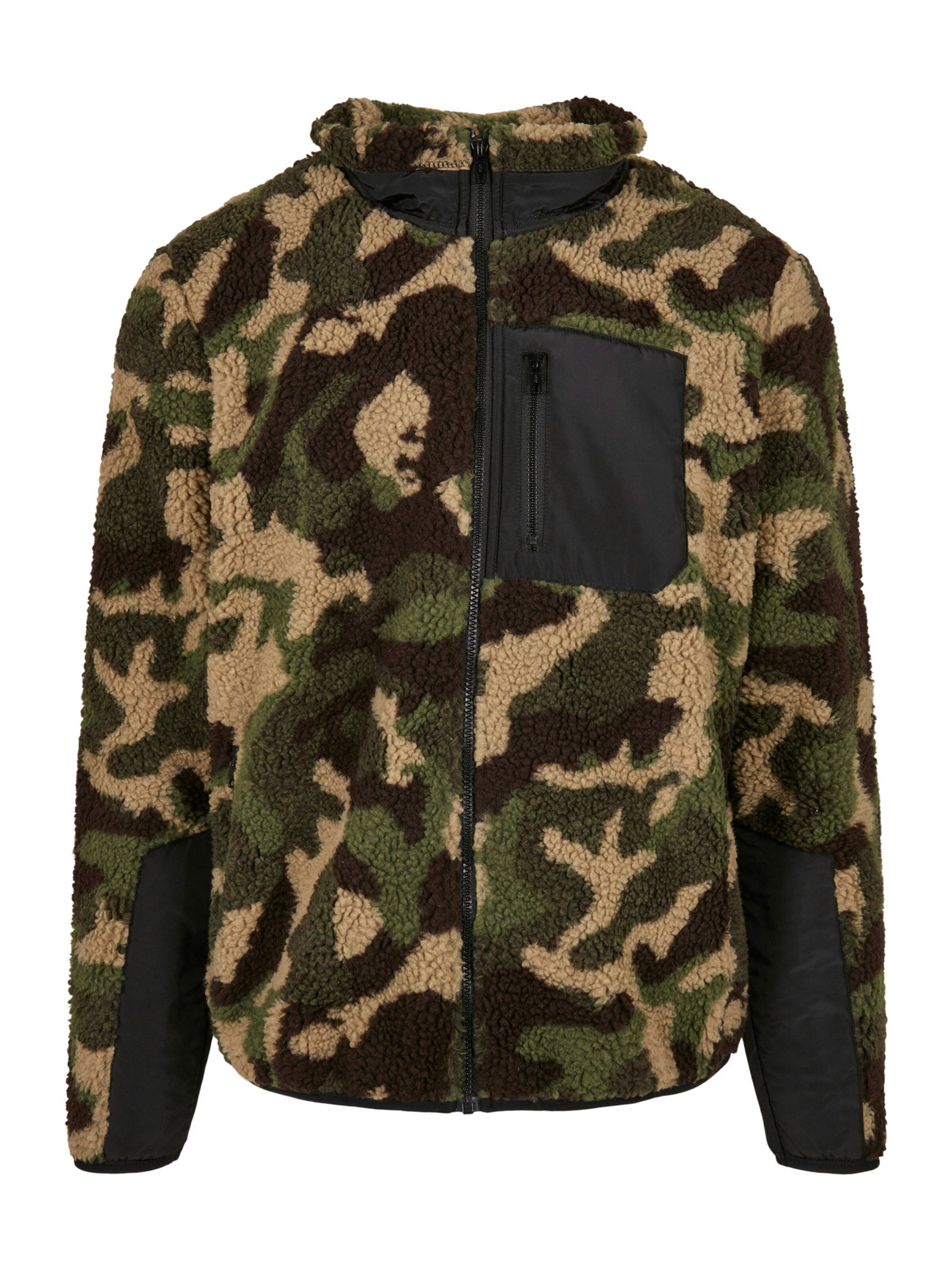 Urban Classics Fleecejacka i grön: framsida