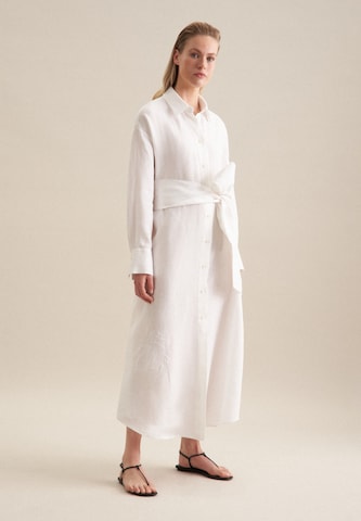 SEIDENSTICKER Shirt Dress in White: front
