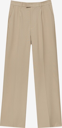 Pantaloni con piega frontale Pull&Bear di colore marrone chiaro, Visualizzazione prodotti
