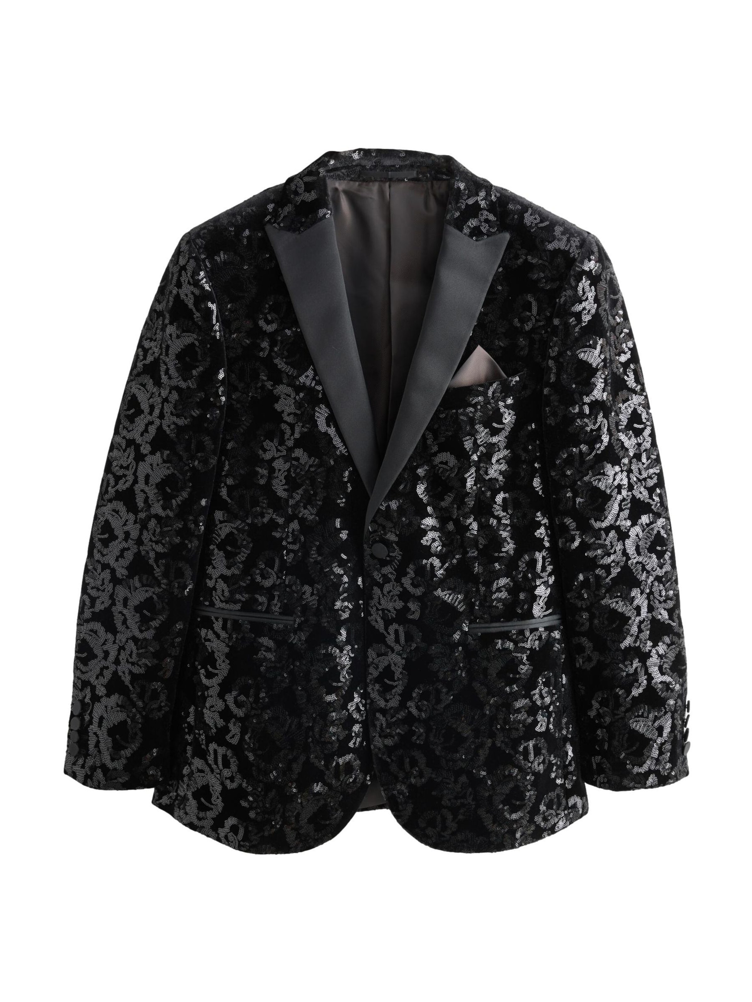 Next Slim Fit Sakko in Schwarz: Vorderseite