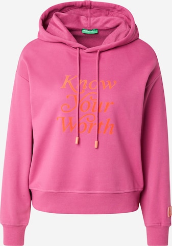 rozā UNITED COLORS OF BENETTON Sportisks džemperis: no priekšpuses