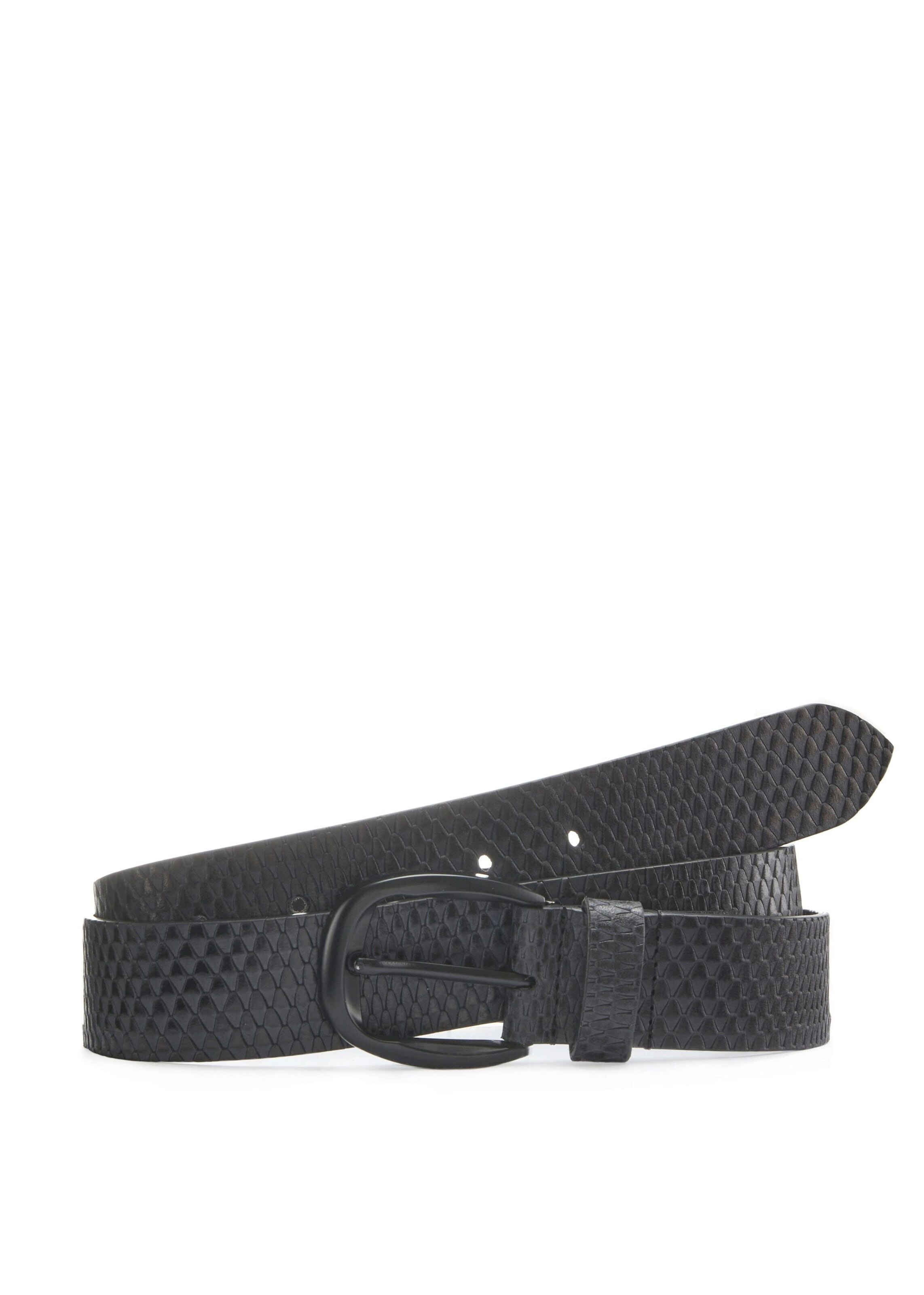 Authentic Le Jogger Belt in Black: front