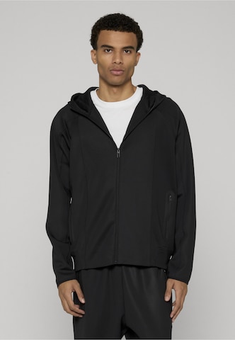 DEF Sweatvest 'Goal' in Zwart: voorkant