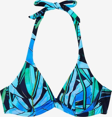 Desigual Triangle Bikini top 'Bukit' in Blue: front