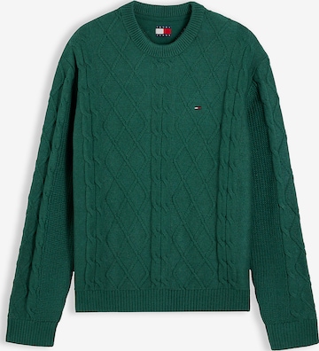 Pull-over Tommy Jeans en vert : devant