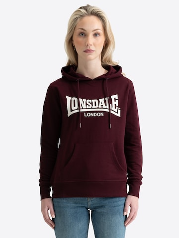 LONSDALE Свитшот 'Flookburgh' в Красный: спереди