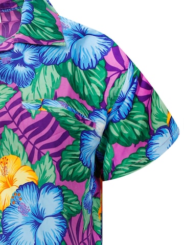 King Kameha Shirt 'Wild Flowers' in Lila