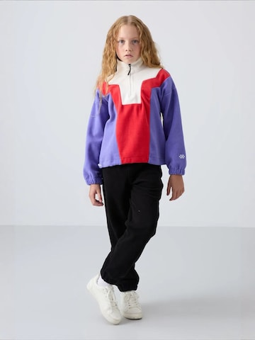 Sweat-shirt 'TOMMY Unisex Jugend-Oversize Color-Blocked Sweatshirt' Tommy Life en mélange de couleurs
