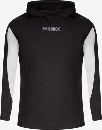 Sweat-shirt 'Maison' Smilodox en noir : devant