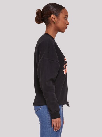 Sweat-shirt 'Rosa Blumenzweig' F4NT4STIC en noir