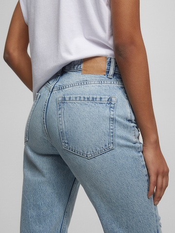 Regular Jeans de la Pull&Bear pe albastru