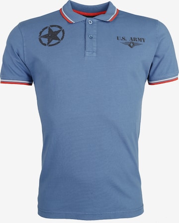 TOP GUN Poloshirt in Blau: predná strana