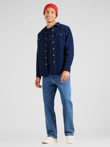 mėlyna LEVI'S ® Standartinis modelis Marškiniai 'Barstow Western'