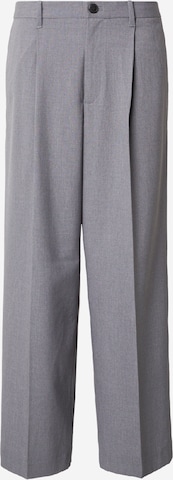 WEEKDAY - Loosefit Pantalón plisado 'Uno' en gris: frente