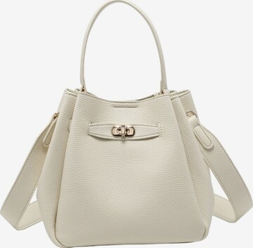 Borsa a mano di Kassandra in beige: frontale