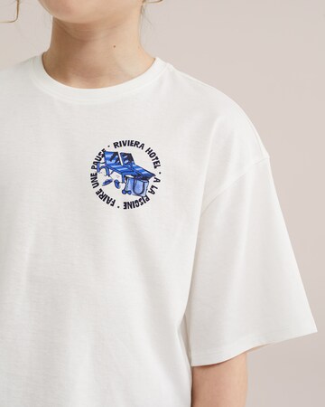 WE Fashion Футболка 'Meisjes' в Белый