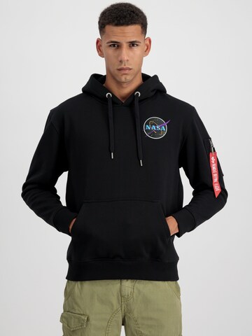 ALPHA INDUSTRIES Sweatshirt 'Dark Side' in Black