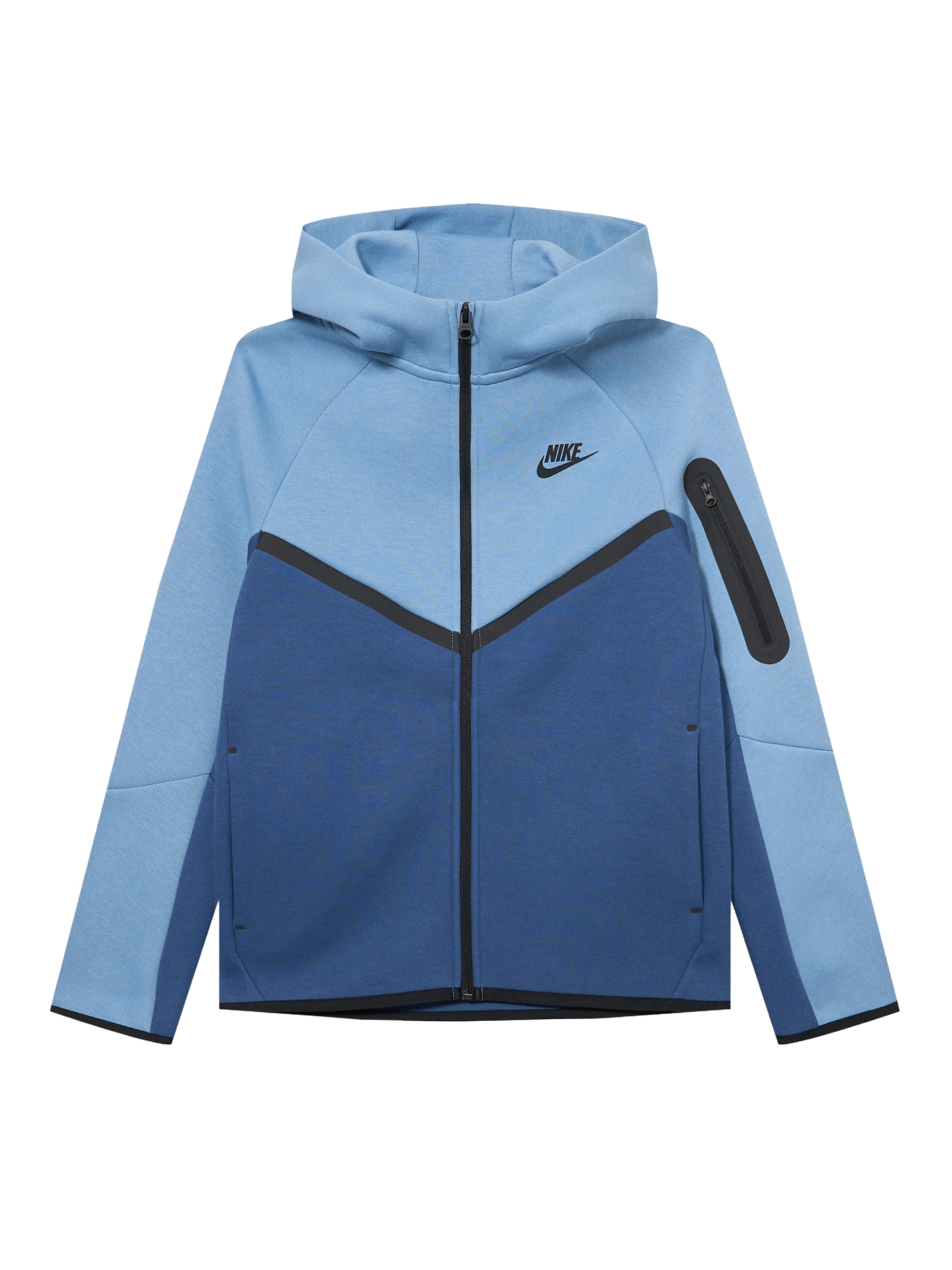 Nike Sportswear Tepláková bunda 'TCH FLC' - Modrá: predná strana