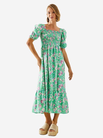 Bianco Lucci - Vestido de verão em verde: frente