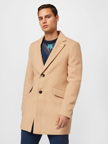 BURTON MENSWEAR LONDON Between-seasons coat in Beige: front