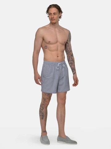 Shorts de bain 'Seersucker' Vercate en bleu