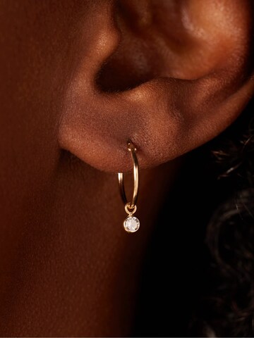 Lucardi Earrings 'Klassisch' in Gold: front