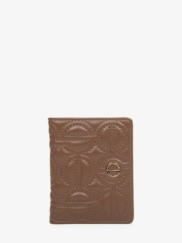 Estro Wallet '2021' in Brown: front