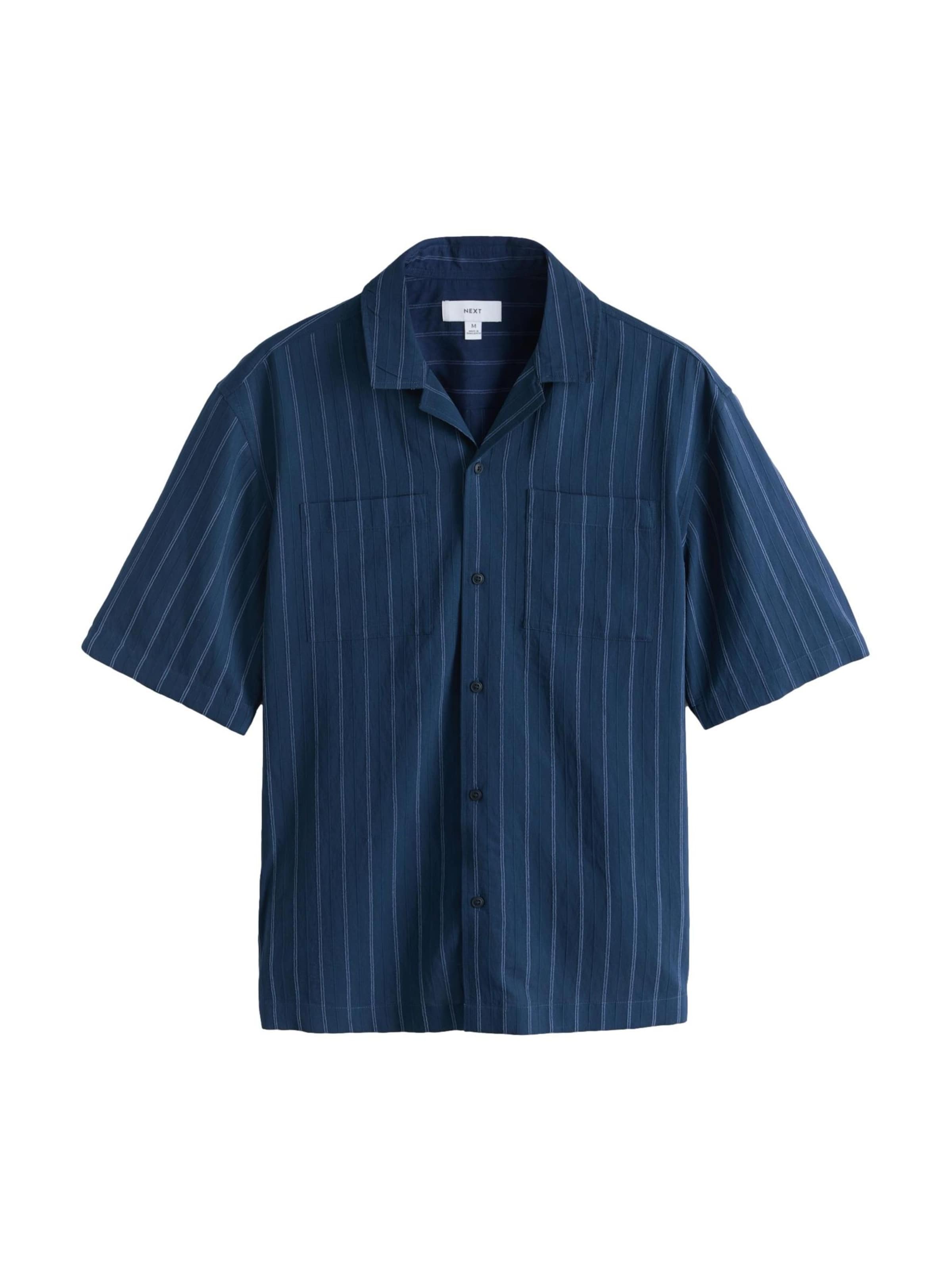 Next Regular fit Риза в синьо: отпред