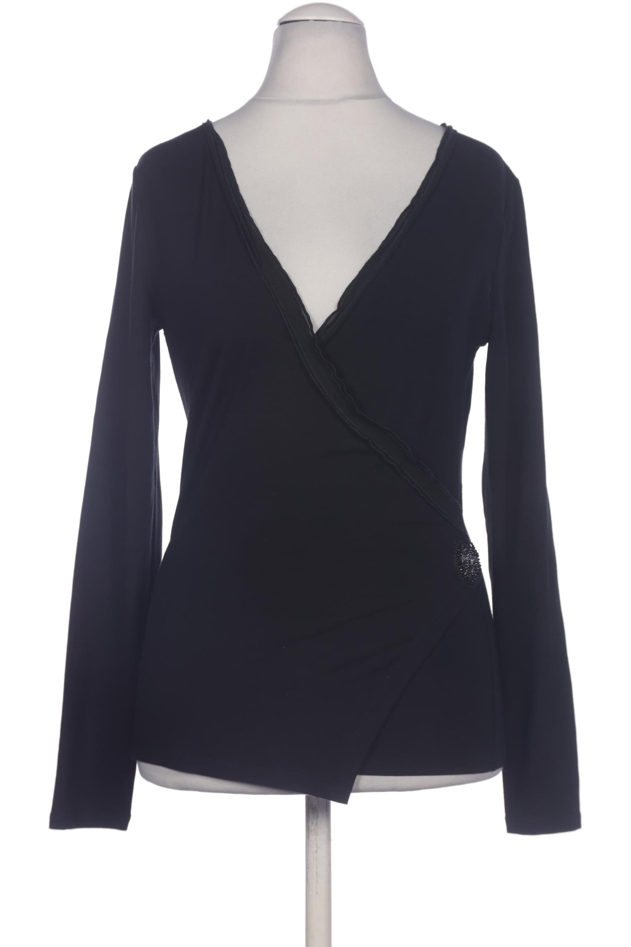 Marc Cain Langarmshirt M in Schwarz: Vorderseite