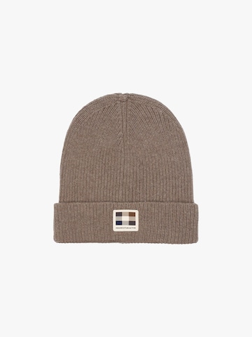 Bonnet Aquascutum en marron : devant