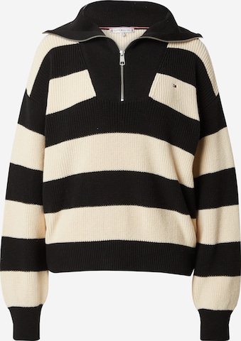 TOMMY HILFIGER - Jersey en negro: frente