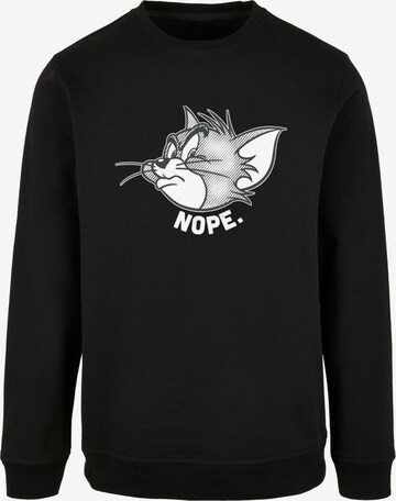 ABSOLUTE CULT Sweatshirt 'Tom and Jerry - Nope' in Zwart: voorkant