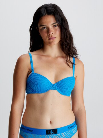 Balconnet Soutien-gorge Calvin Klein Underwear en bleu : devant