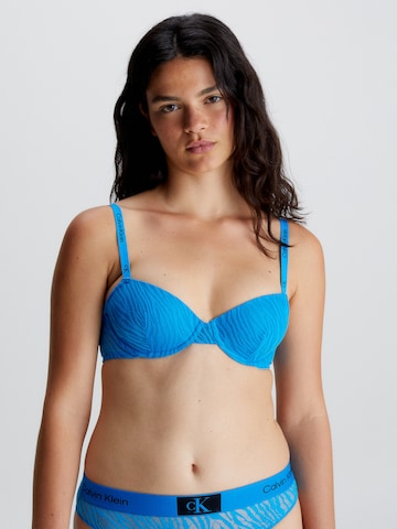 Calvin Klein Underwear Balkonetové Podprsenka - Modrá: predná strana