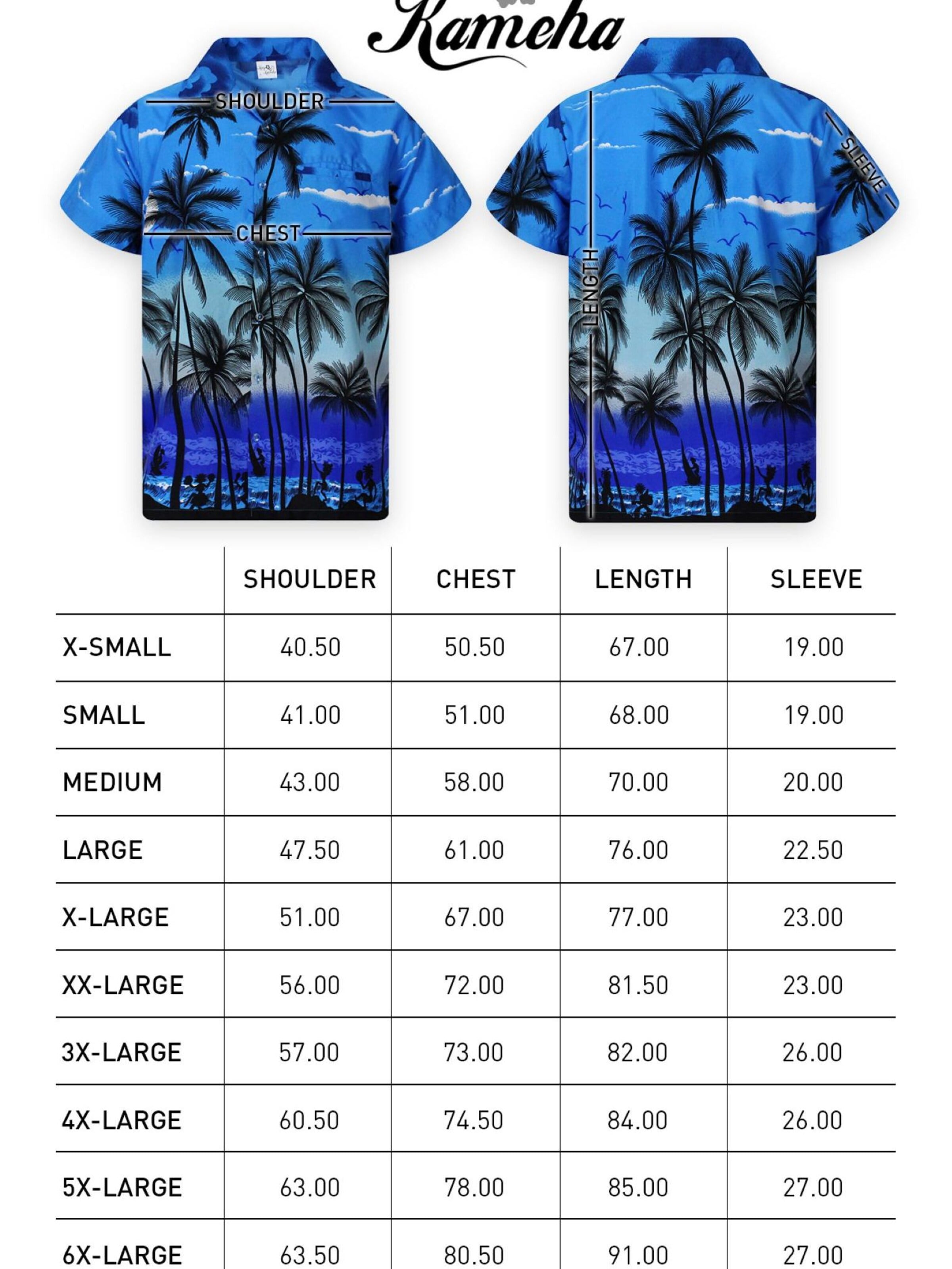 King Kameha Shirt 'Beach' in Blauw