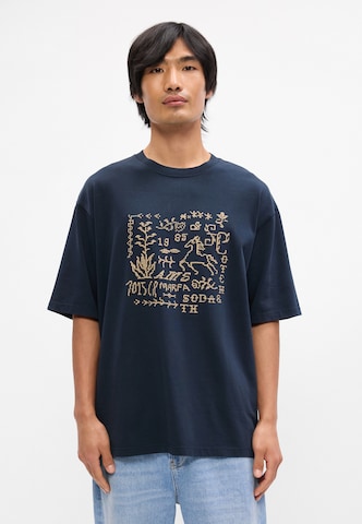 SCOTCH & SODA Póló - kék: elől
