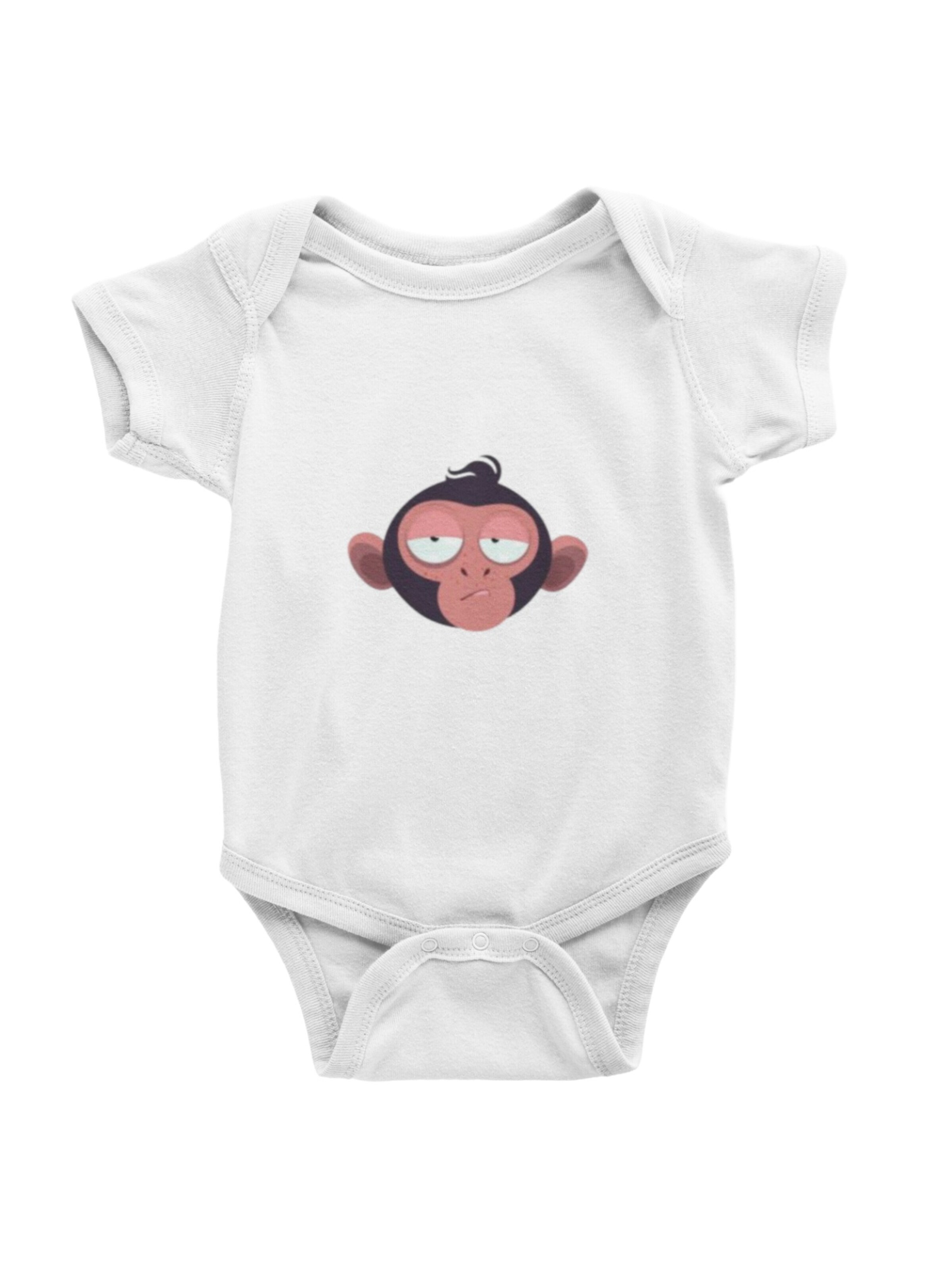 amorubi.com Dupačky/body 'Monkey 9' – bílá