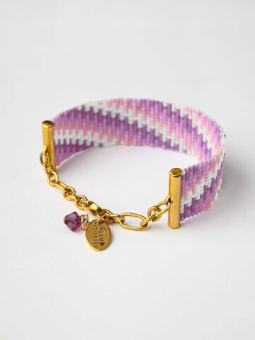 Braccialetto 'Lavender Dream Miyuki' di THE GEM STORIES JEWELRY in lilla