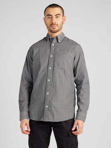 JACK & JONES Regular fit Overhemd 'BROOK' in Grijs: voorkant