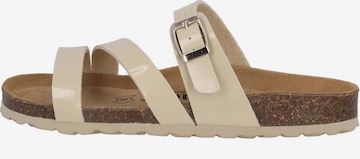 Palado Mules 'Ikaria Lack' in Beige