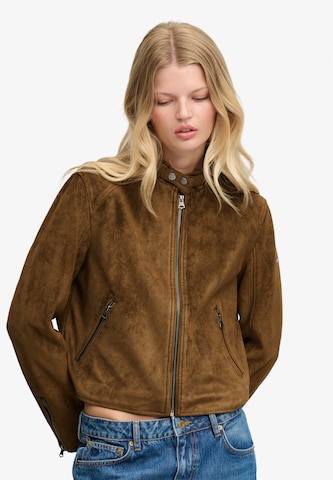 Superdry & Co Prehodna jakna | rjava barva